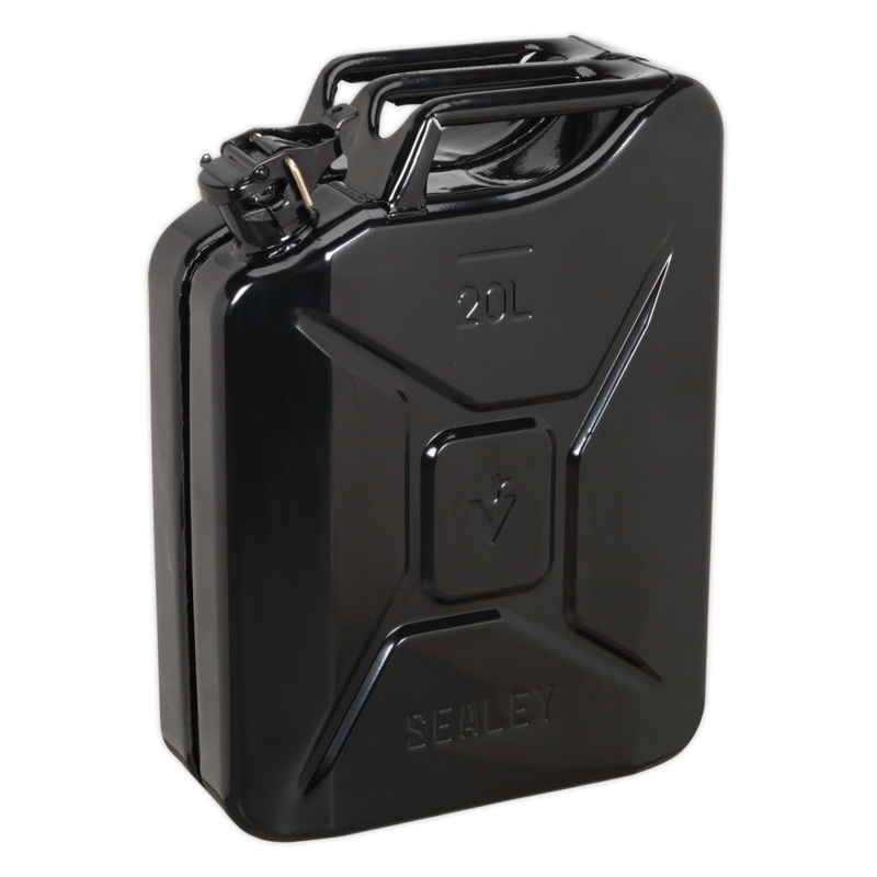 Sealey JC20B Steel Jerry Can 20L – Black
