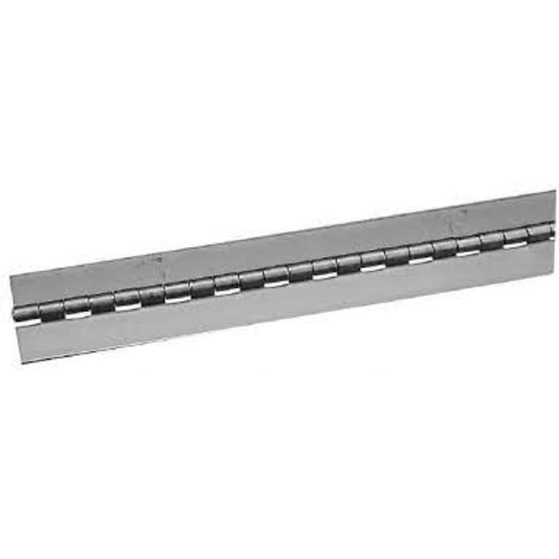 1-1/2open x 18swg Mild Steel Continuous Piano Hinge 6ft lengths