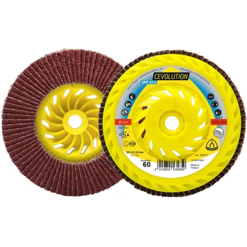 Klingspor 115mm 40G SMT975 CEVOLUTION Ceramic Flap Disc (10 Pack)