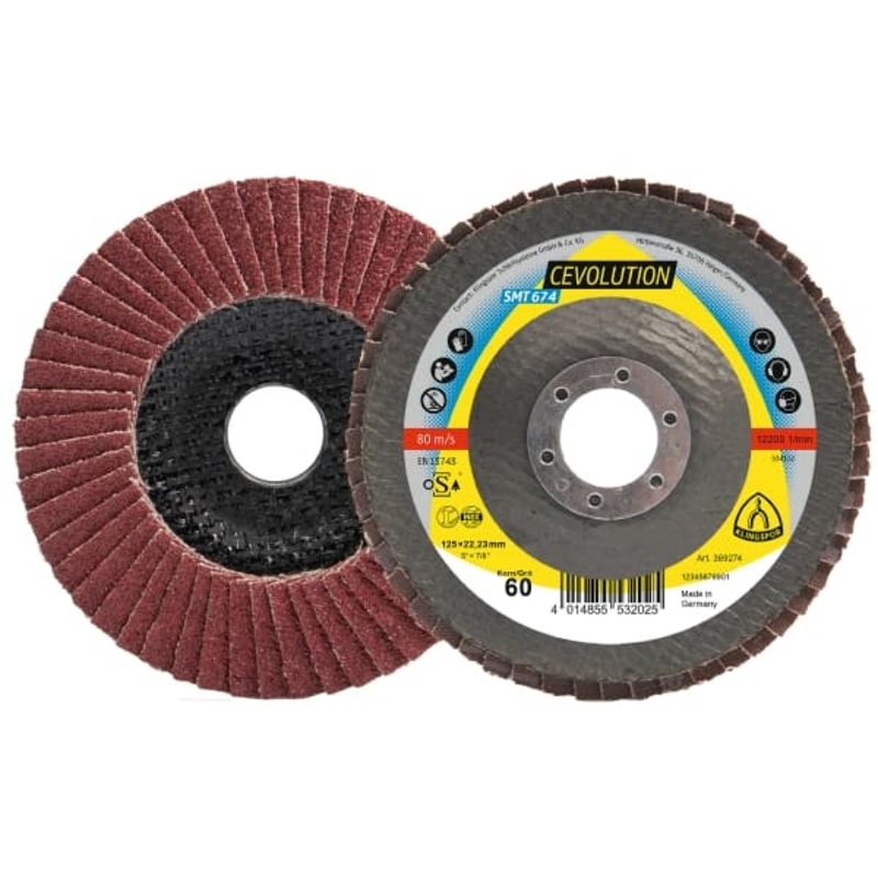Klingspor 125mm 40G SMT674 CEVOLUTION Ceramic Flap Disc (10 Pack)