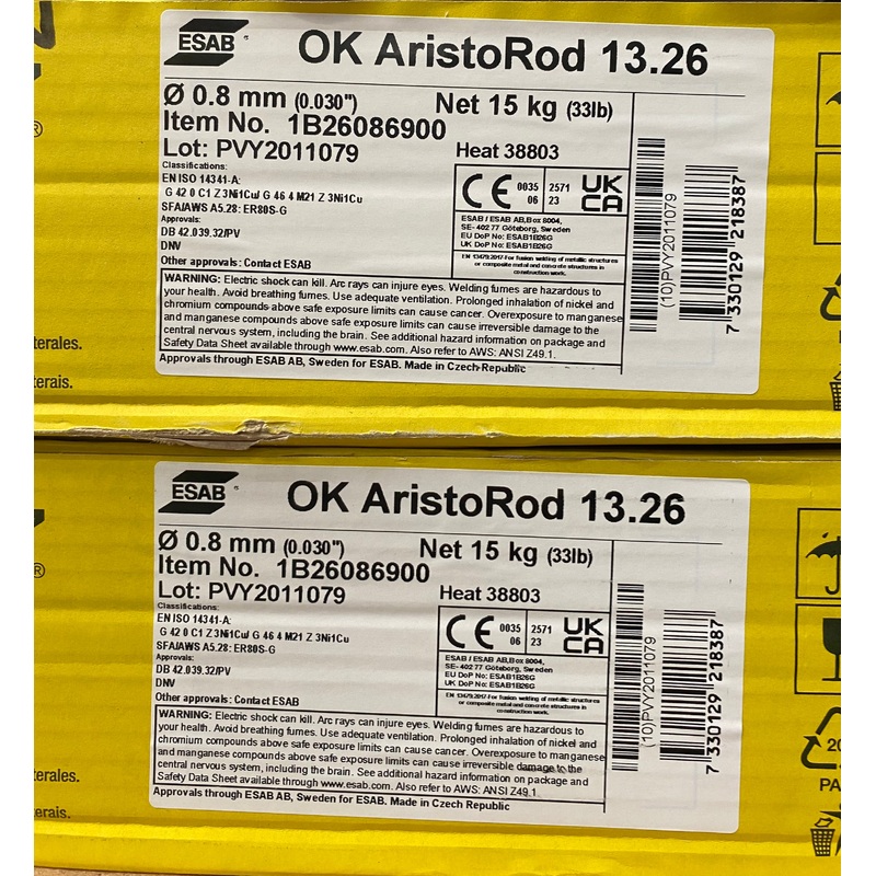 Esab OK AristoRod 13.26 Corten 0.8mm 15kg