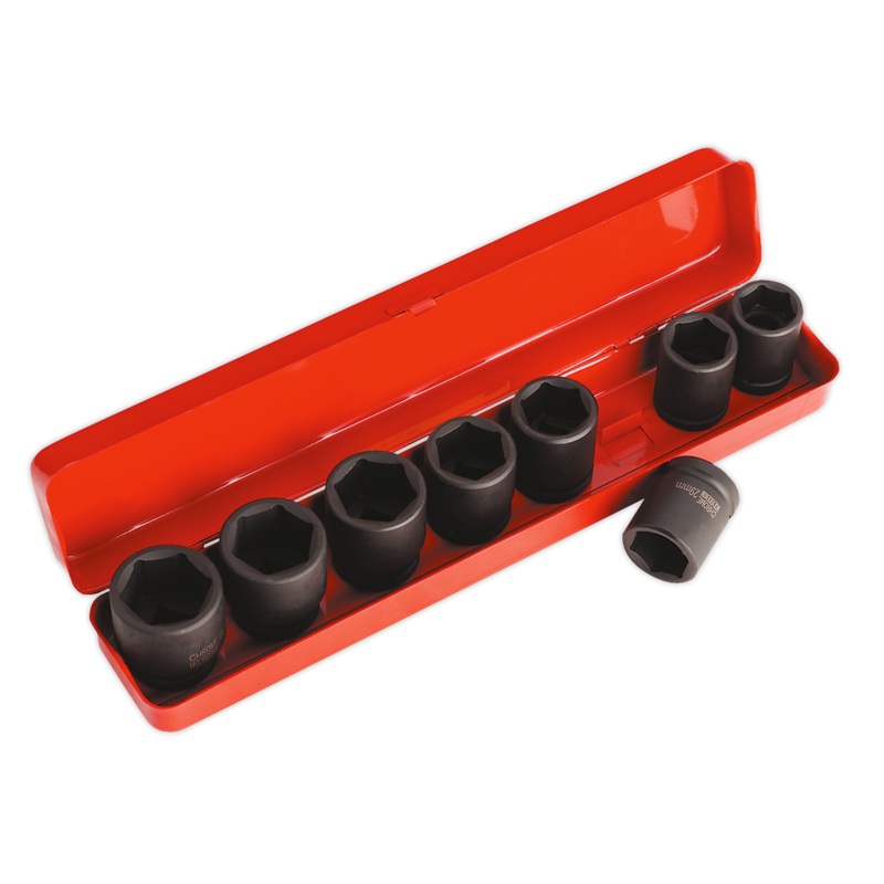 Sealey AK77/9M Impact Socket Set 8pc 3/4Sq Drive Metric