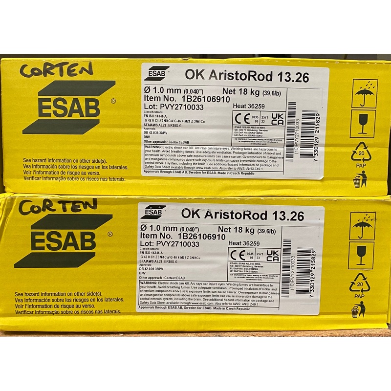 Esab OK AristoRod 13.26 Corten 1.0mm 18kg
