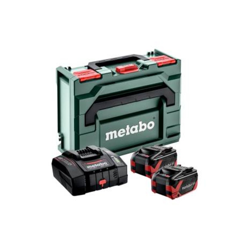 Metabo Basic Set 2 x LiHDX 8.0 Ah Batteries + ASC 290 Charger + metaBOX 145 (685305380)