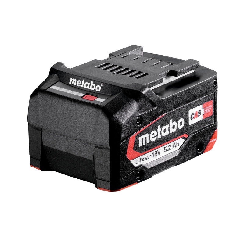 Metabo LiPOWER battery pack 18 V – 5.2 Ah (625028000)