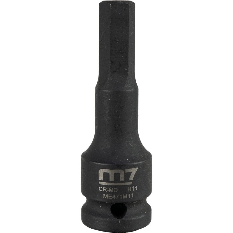 M7 Impact In Hex Socket, 1/2in Drive, 11mm