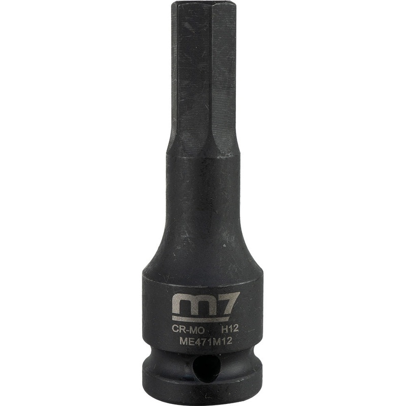 M7 Impact In Hex Socket, 1/2in Drive, 12mm