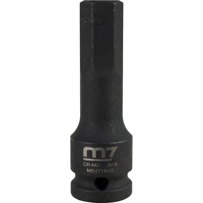 M7 Impact In Hex Socket, 1/2in Drive, 15mm