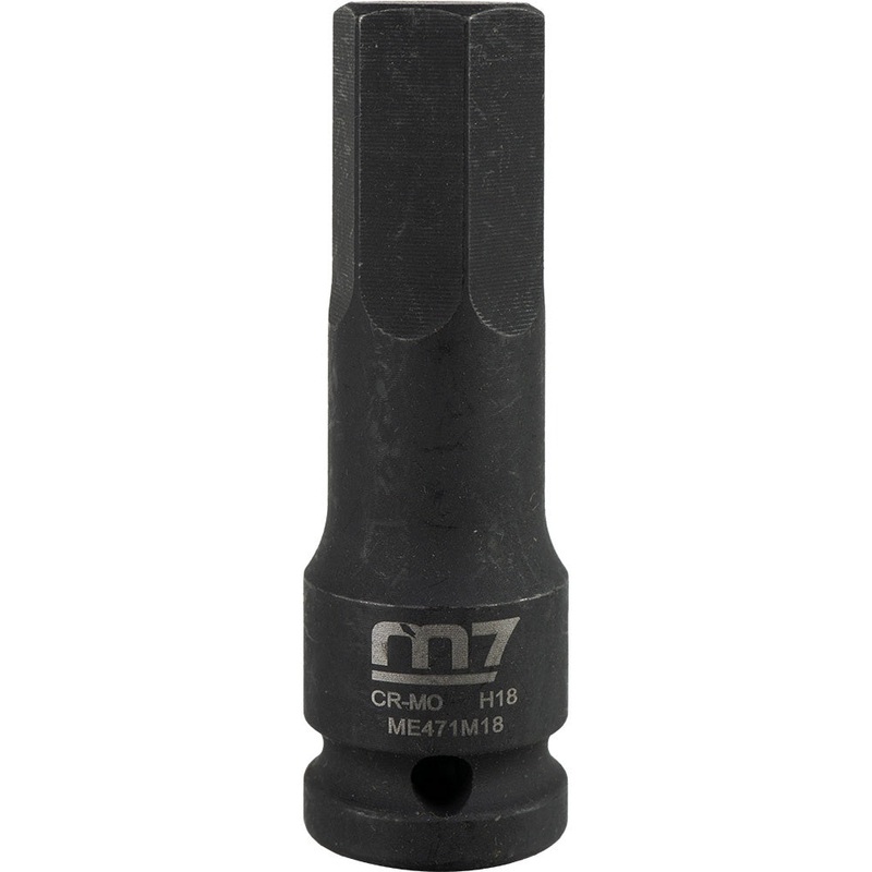 M7 Impact In Hex Socket, 1/2in Drive, 18mm