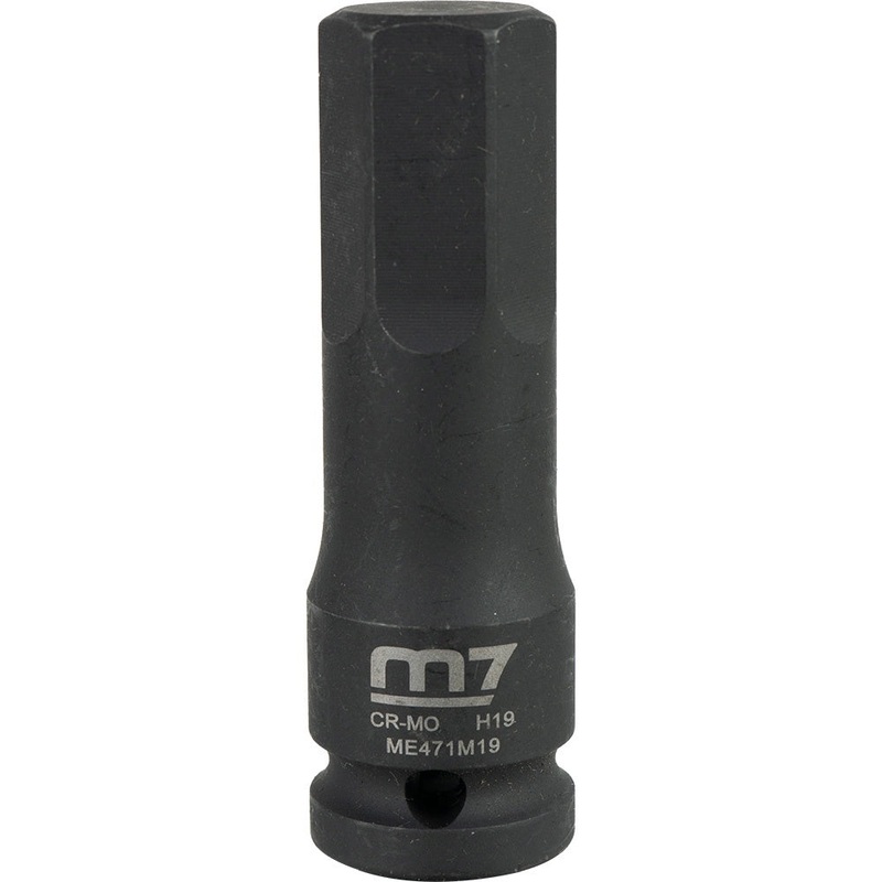 M7 Impact In Hex Socket, 1/2in Drive, 19mm