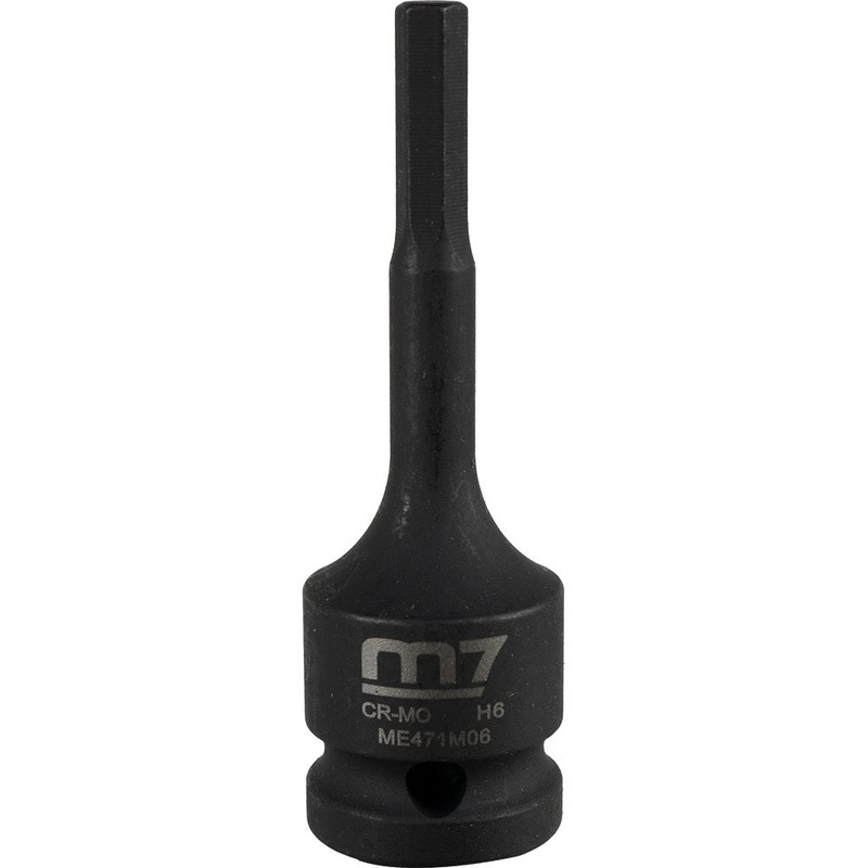 M7 Impact In Hex Socket, 1/2in Drive, 6mm