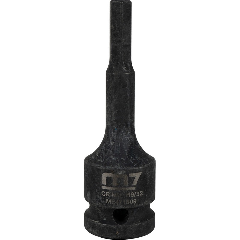 M7 Impact In Hex Socket, 1/2in Drive,  9/32in