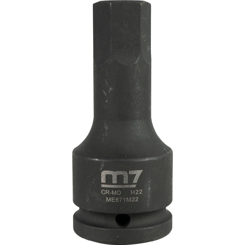 M7 Impact In Hex Socket, 3/4in Drive, 22mm