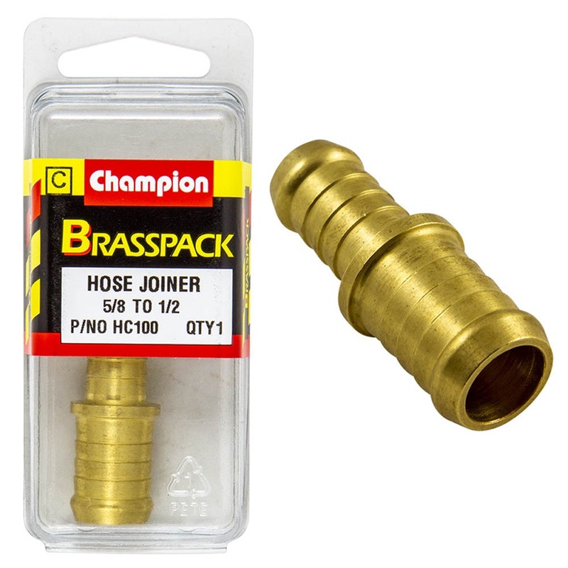Champion Brass Hose Joiners – Reducing – 5/8in to 1/2in