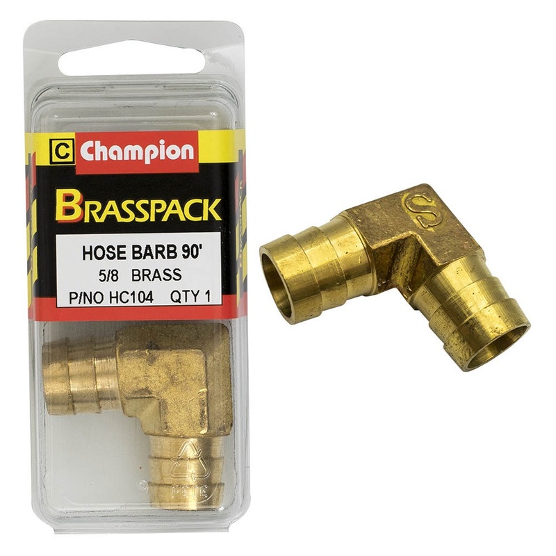 Champion Brass Hose Tails Elbows – Male – 90 – 5/8in
