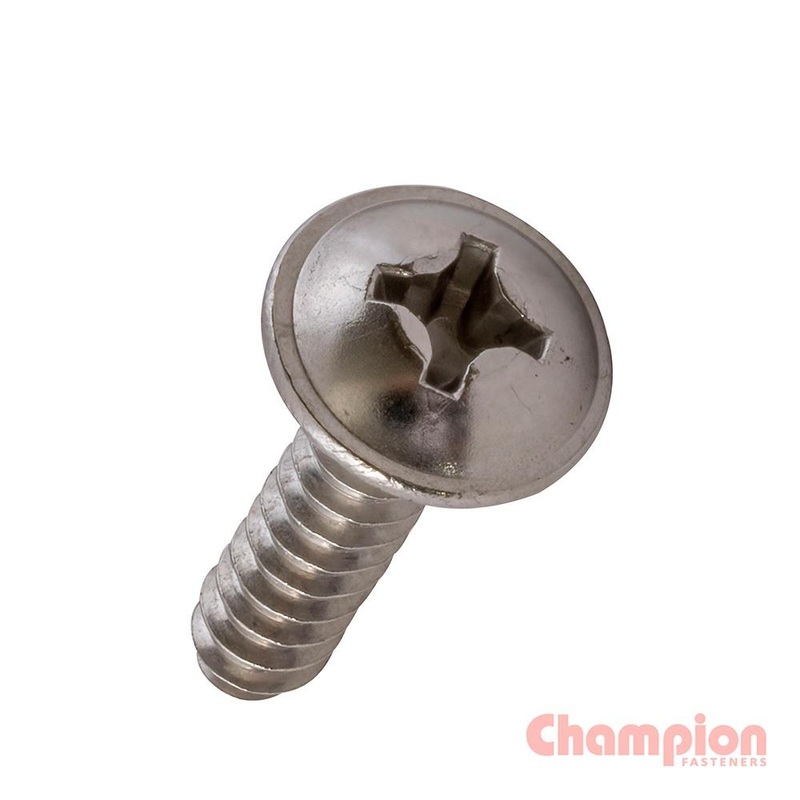 Champion SS Mushroom Head S/Tapping Screw 5.5x25mm – 316/A4