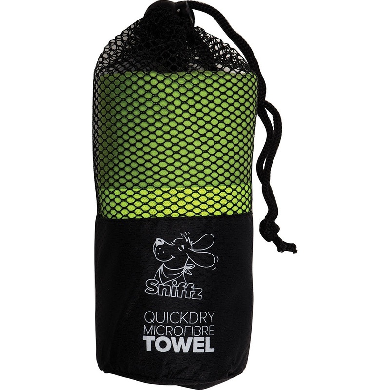Sniffz Medium Microfibre Towels – Green