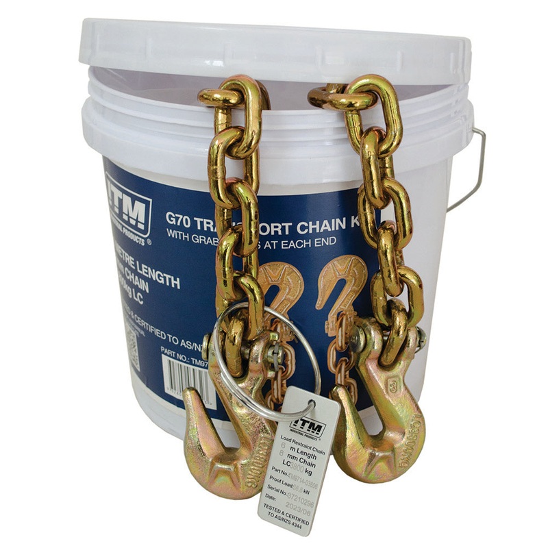 ITM G70 Transport Chain – 3.8 Ton Lashing Cap. – 6M Length
