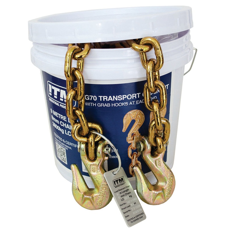 ITM G70 Transport Chain – 3.8 Ton Lashing Cap. – 9M Length