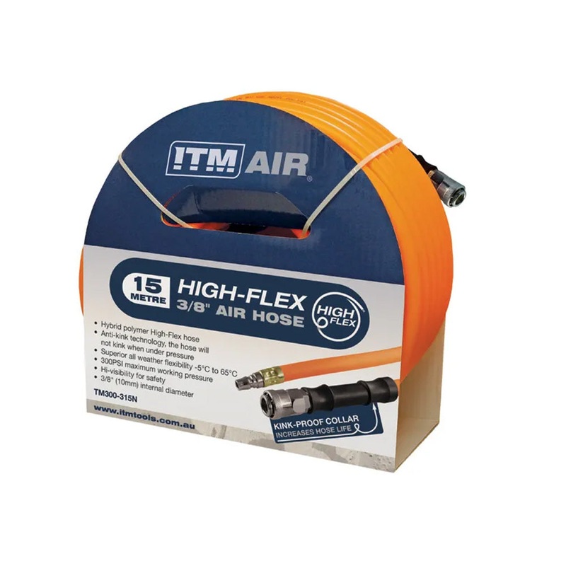 ITM High-Flex Air Hose – 15m w/ Nitto Style Fittings