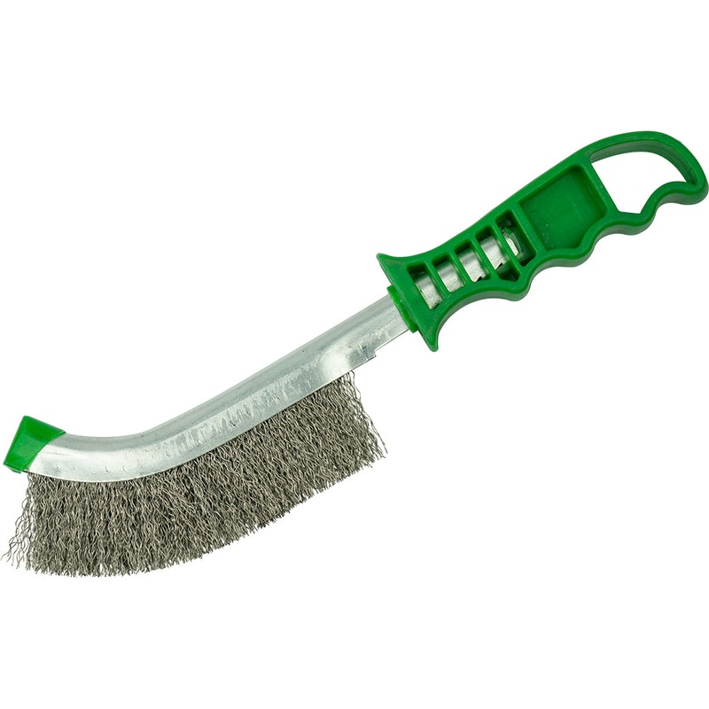 ITM Wire Brush Green Handle – Stainless Steel Wire