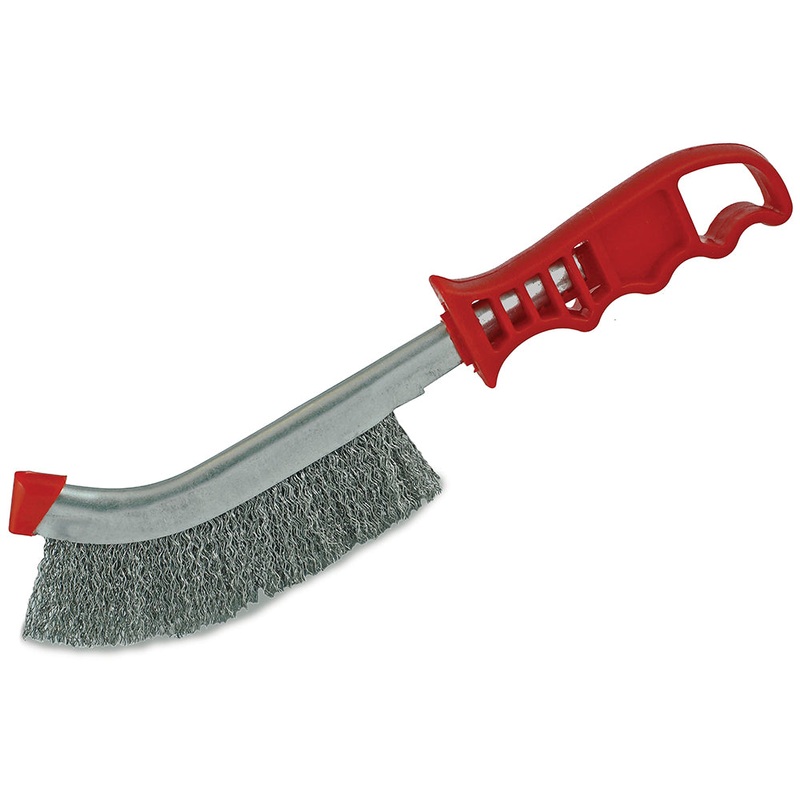 ITM Wire Brush Red Handle – Steel Wire