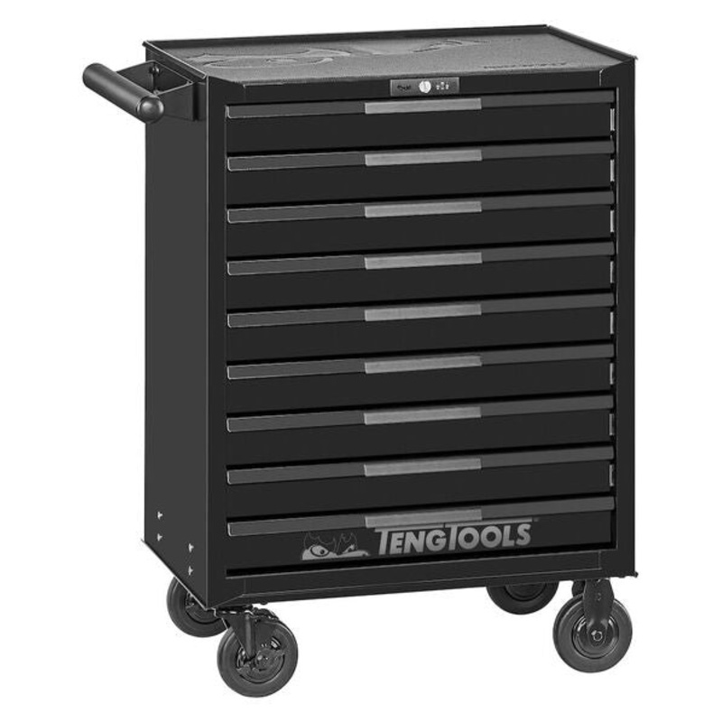 Teng Pro35 26in Roller Cabinet 9 Drawers Black
