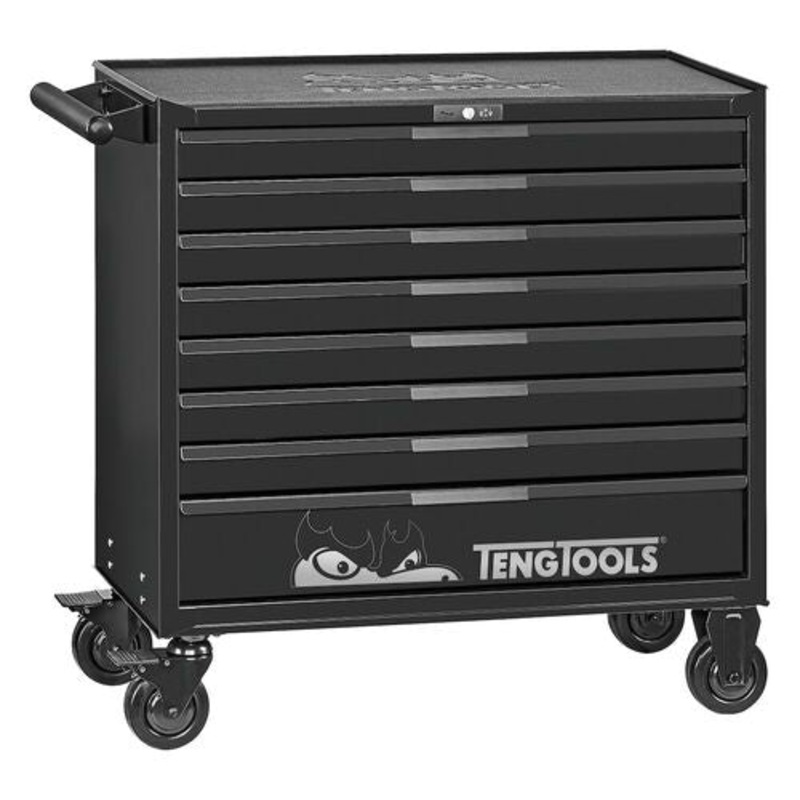Teng Pro35 37in Roller Cabinet 8 Drawers Black