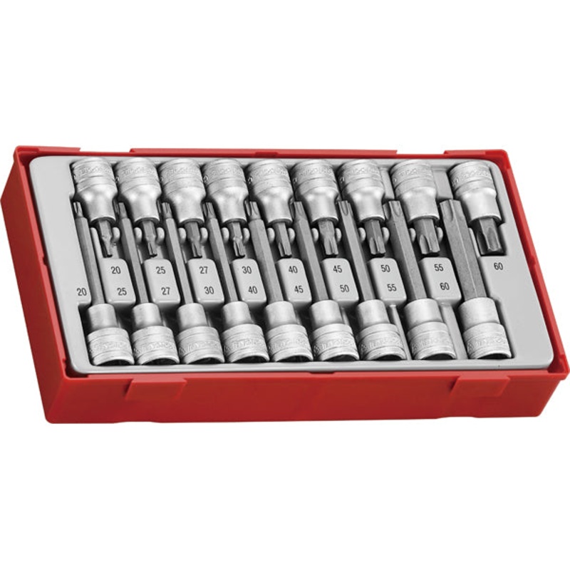 Teng 18pc 1/2in Dr. TX Bit Skt Set – TC-Tray