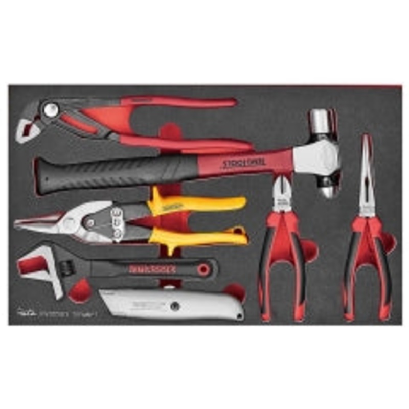 Teng 7pc Plier and Hammer Set (EVA)