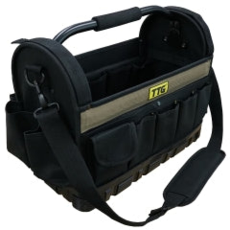 TTG 16in Open Top Tool Bag w/ Moulded Rubber Base