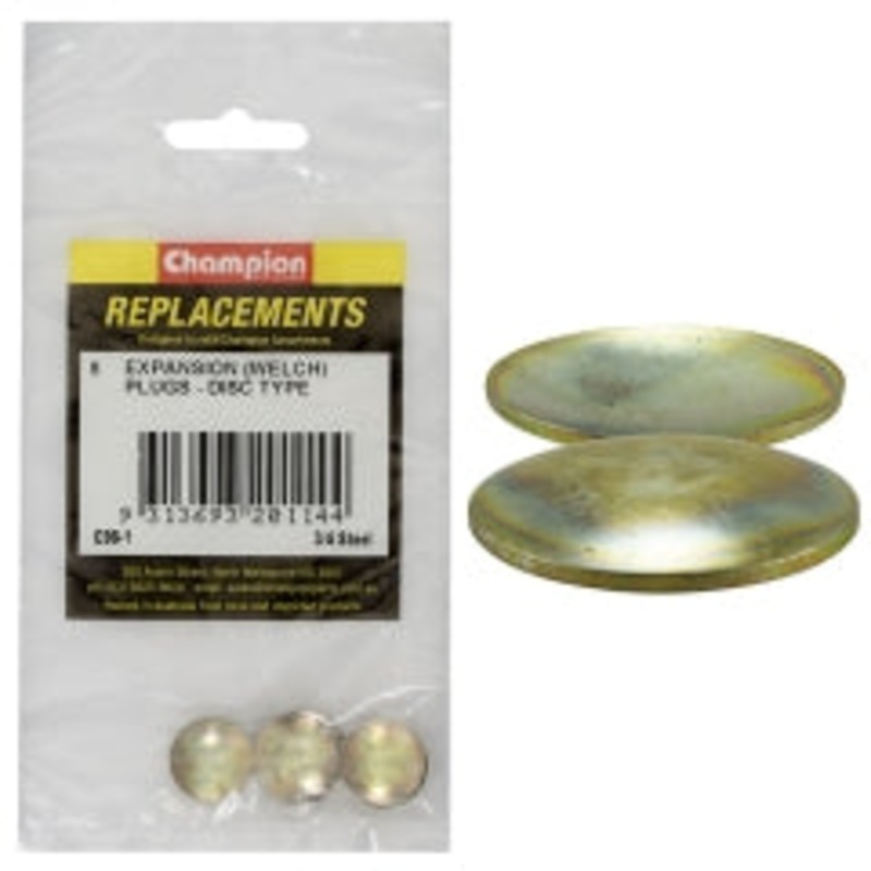 Champion 1 – 5/8 Brass Disc Plugs