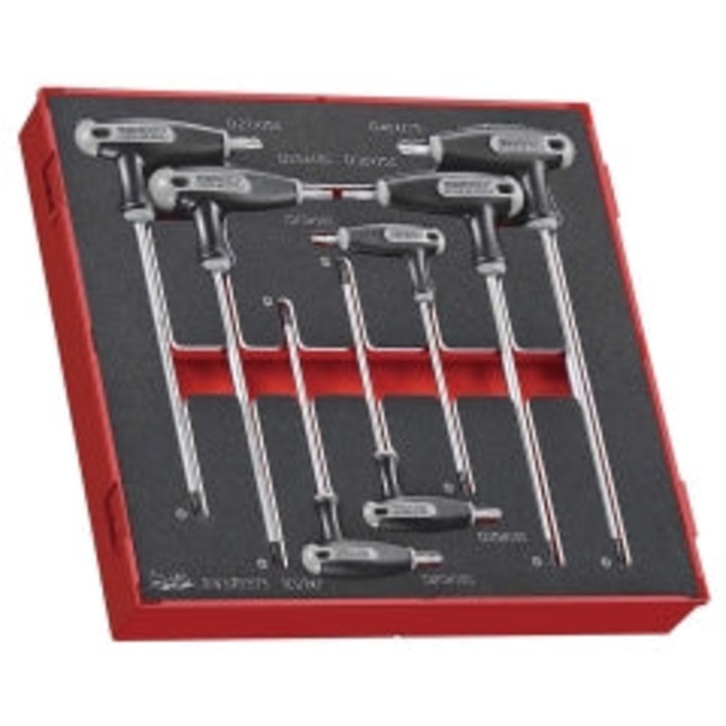 Teng 7pc Torx Tp/Tpx T-Handle Set 10-40 -TED-Tray