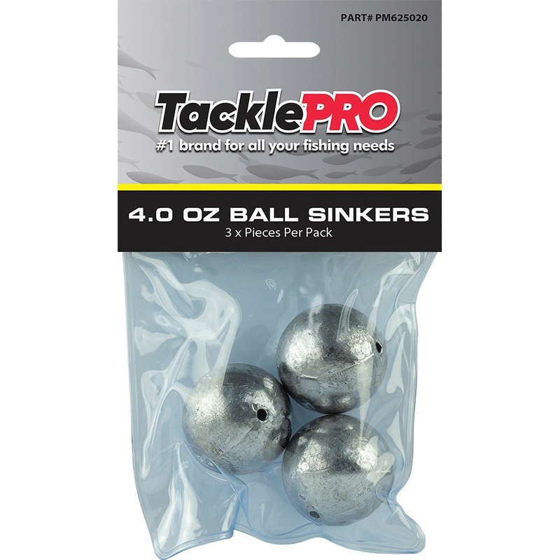 TacklePro Ball Sinker 4.0oz – 3pc