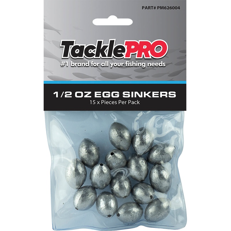 TacklePro Egg Sinker 1/2oz – 15pc