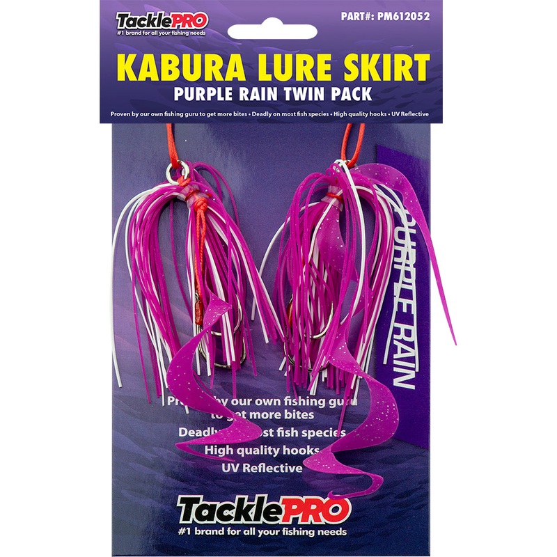 TacklePro Kabura Lure Skirt – Purple Rain (Twin Pack)