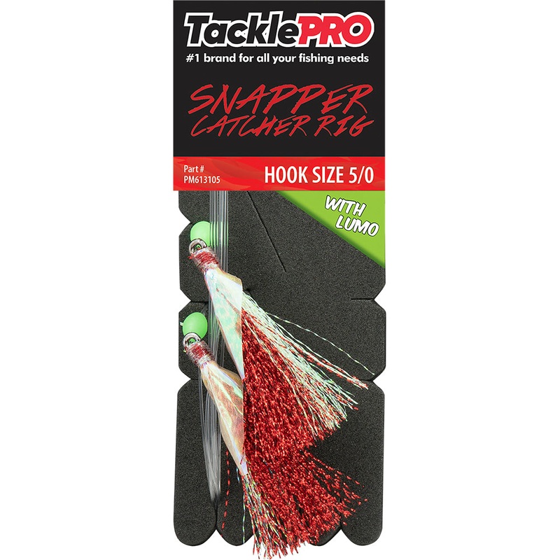 TacklePro Snapper Catcher Red & Lumo – 5/0