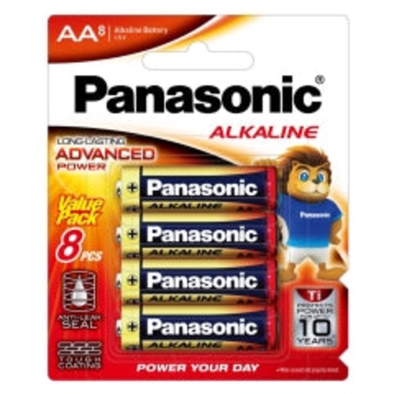 Panasonic AA Battery Alkaline (8pk)