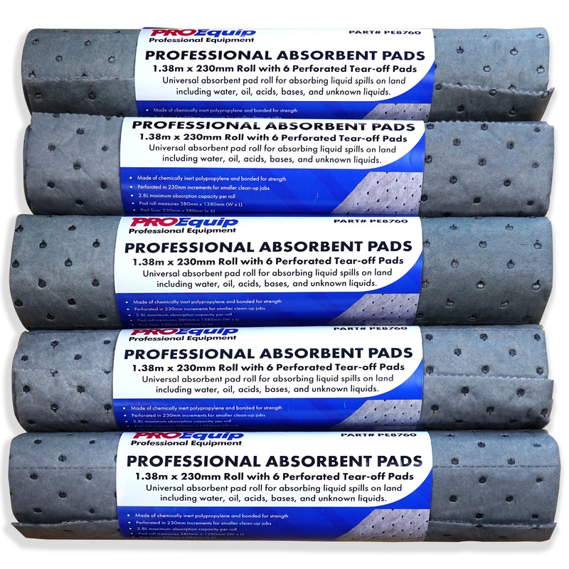 ProEquip Absorbent Clean-Up Sheets – 380mm x 230mm