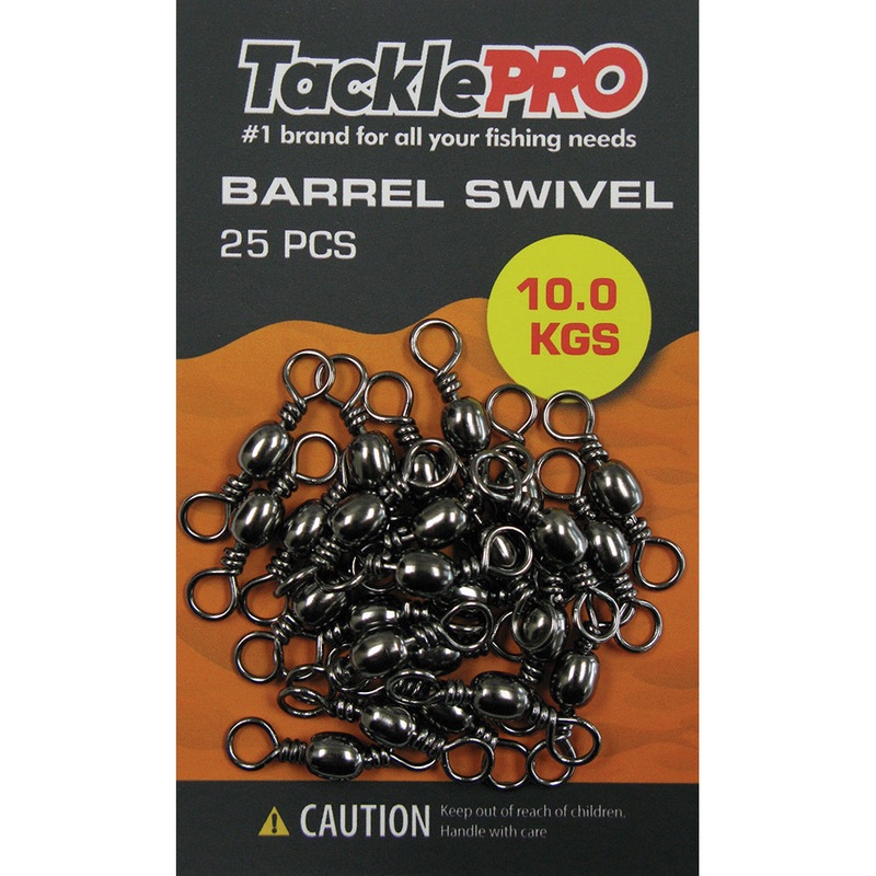 TacklePro Barrel Swivel 10.0kg – 25pc