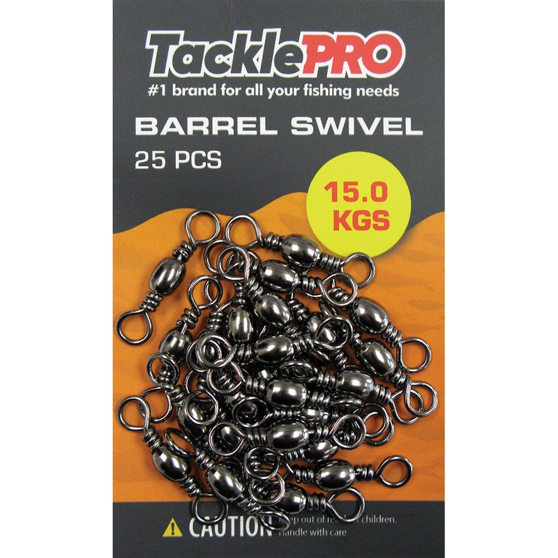 TacklePro Barrel Swivel 15.0kg – 25pc