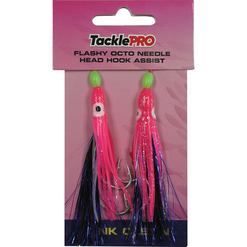TacklePro Flashy Octopus Assist Hook – Pink 2pc