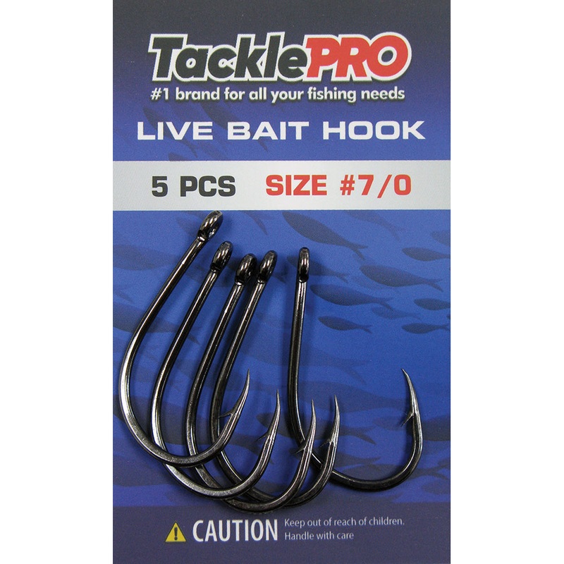 TacklePro Live Bait Hook #7/0 – 5pc