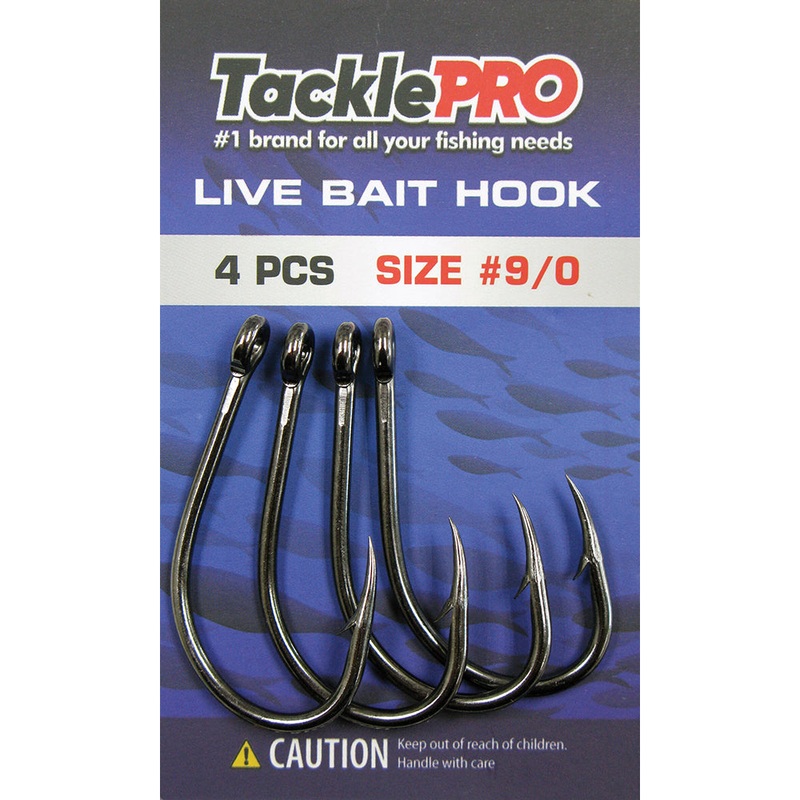 TacklePro Live Bait Hook #9/0 – 4pc
