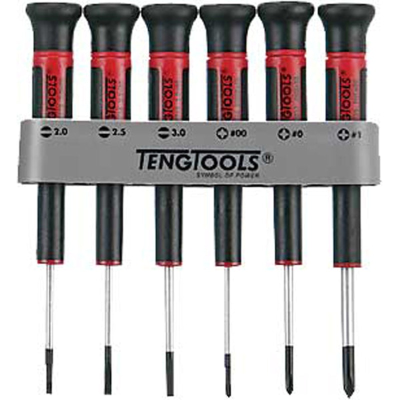 Teng 6pc MD Mini Screwdriver Set w/ Holder