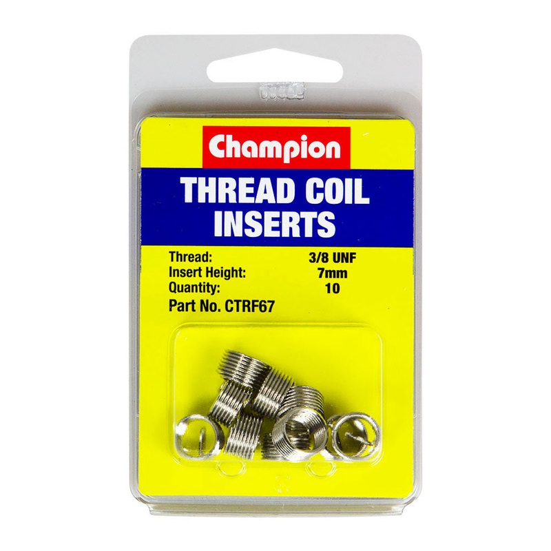 Champion 3/8in UNF x 7mm Thread Insert Refills -10pk
