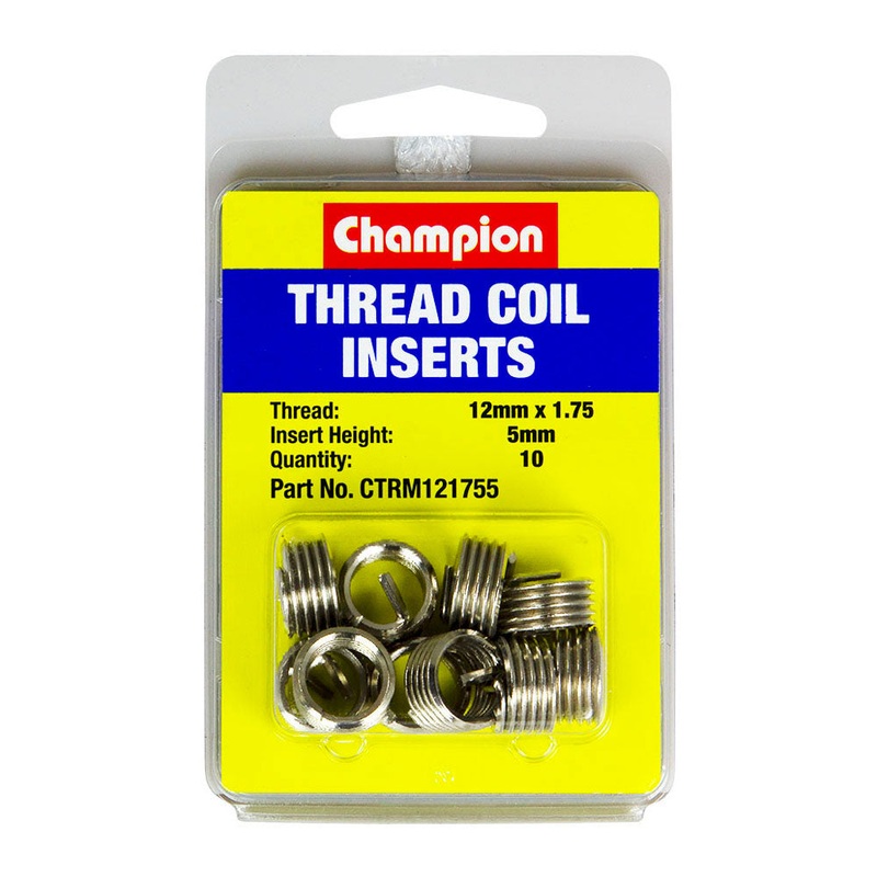 Champion M12 x 1.75 x 5mm Thread Insert Refills -10pk