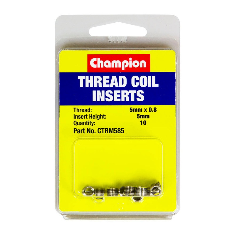 Champion M5 x 0.8 x 5mm Thread Insert Refills -10pk