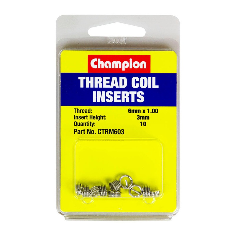 Champion M6 x 1.00 x 3mm Thread Insert Refills -10pk