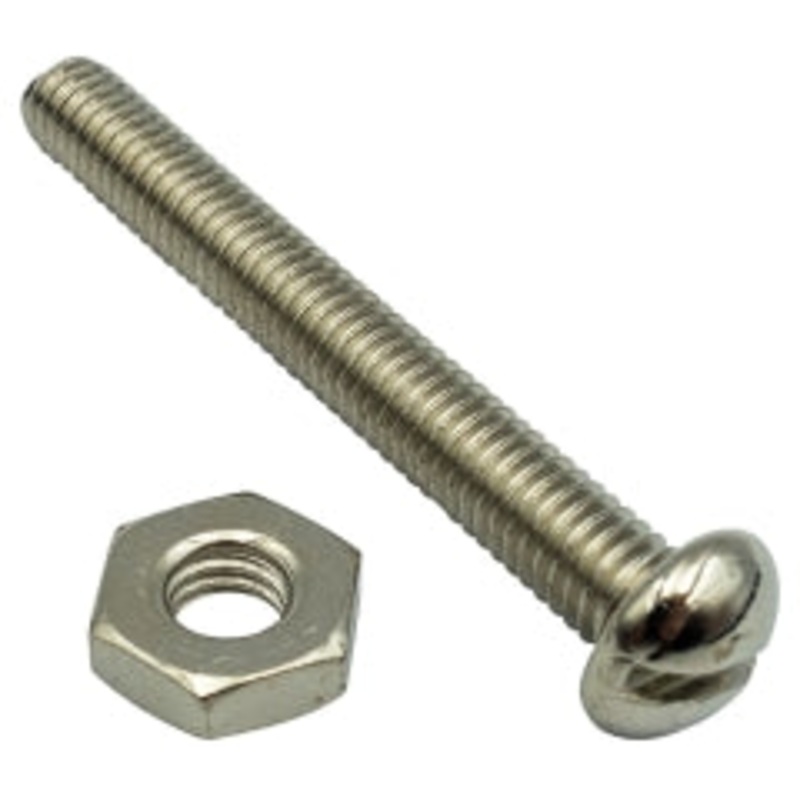 Champion 1 – 1/2in x 6/40in Screw & Nut – 100pk